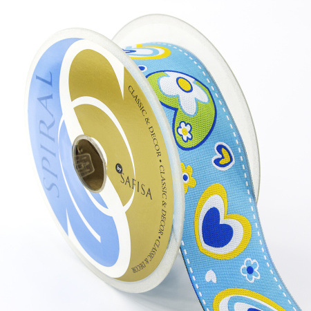 Лента жаккард SAFISA, 50 мм, 15 м, цвет 02. Арт 9127-50мм-02            