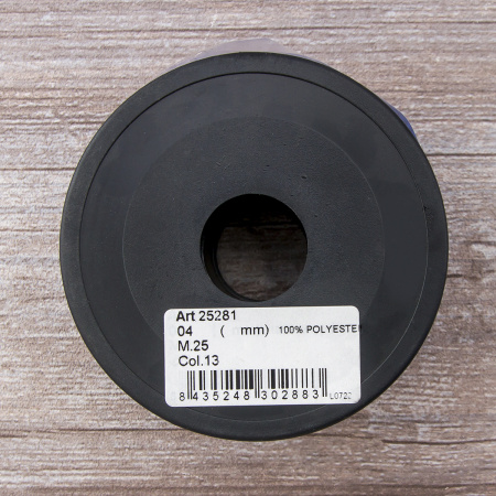 Шнур плетеный SPIRAL ( SAFISA), 4 мм, 25 м, цвет синий. Арт 25281-4-13