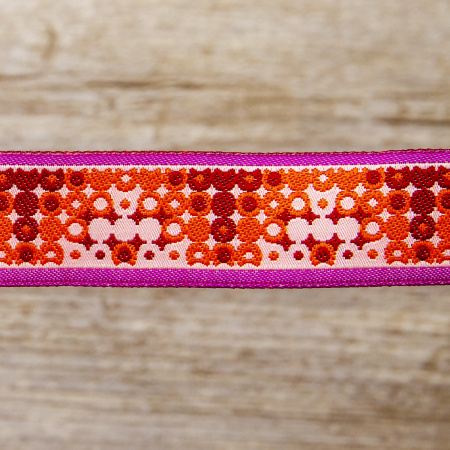 Лента жаккард SAFISA, 25 мм, 15 м, цвет 02. Арт 9105-25мм-02