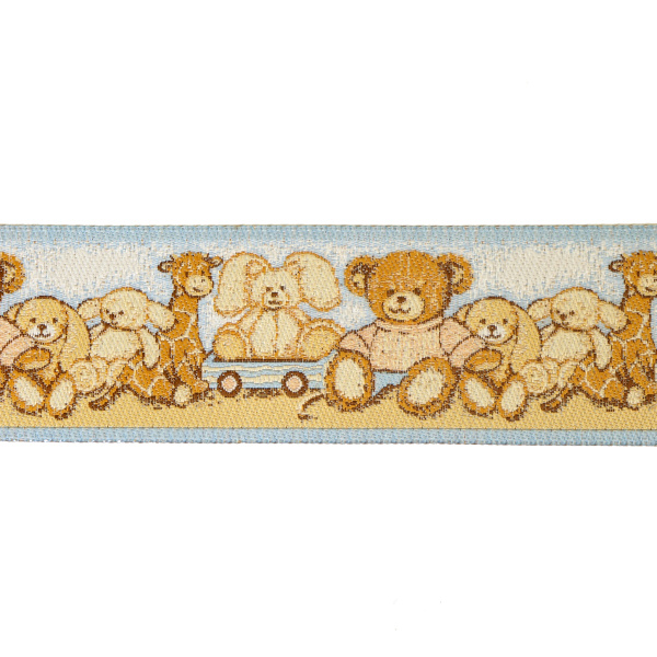 Лента жаккардовая SAFISA, 33 мм, 15 м, цвет 02. Арт 9243-33мм-02