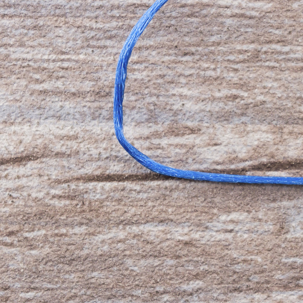 Шнур атласный SAFISA 1,5 мм, 25 м, цвет 42, голубой темный. Арт 470-42                  