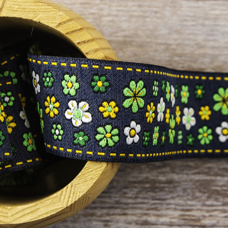 Лента жаккард SAFISA, 25 мм, 15 м, цвет 02. Арт 9164-25мм-02            