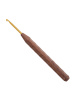 Крючок вязальный с ручкой из грецкого ореха addiNature Walnut Gold, №3,5, 16 см. Арт 588-2/3.5-16