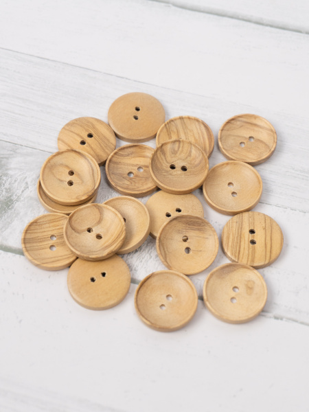 Пуговицы CONCEPT Button of Olive Wood, размер 44, дерево, цвет NAT. Арт 6411H-044-COL.NAT