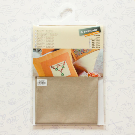 Канва в упаковке Murano Lugana 32 ct, 48 х 68 см, цвет №306. Арт н3984/306               