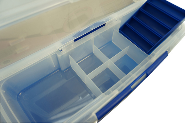 Контейнер с крышкой на защелке для хранения швейных принадлежностей. Арт MR4608.NAVY