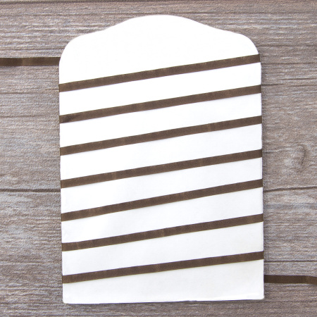 Лента для вышивания SAFISA на блистере, 4 мм, 5 м, цвет 17, темно-коричневый. Арт P111-4мм-17             