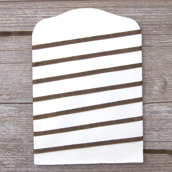 Лента для вышивания SAFISA на блистере, 4 мм, 5 м, цвет 17, темно-коричневый. Арт P111-4мм-17             