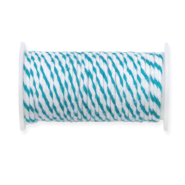 Проволока в обмотке, двухцветная, цвет синий/белый. Арт 661524