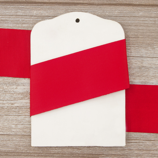 Лента репсовая SAFISA, 50 мм, 25 м, цвет 14 красный. Арт 350-50мм-14