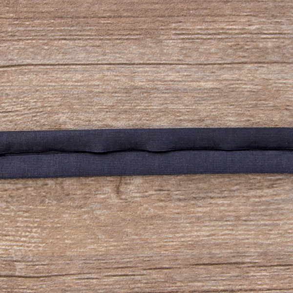 Косая бейка хлопок, 20 мм, 20 м, цвет 15, темно-синий. Арт 6598-20мм-15