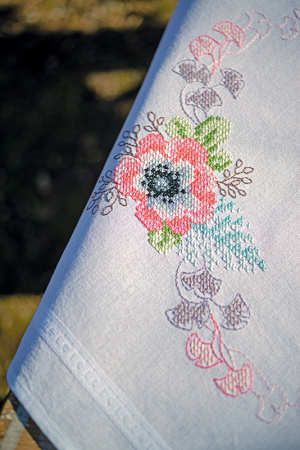 Набор для вышивания скатерти "Летние цветы" . Арт PN-0168658