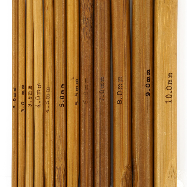 Набор крючков, вязальных, бамбук, Hemline, 15 см. Арт +T15/BAMBOO