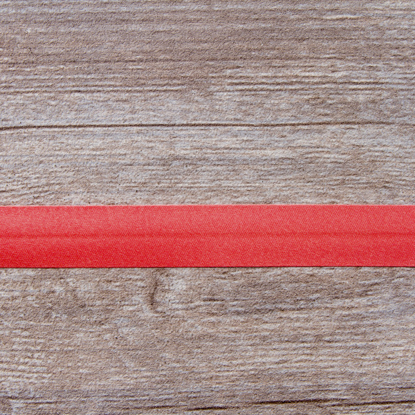 Косая бейка атласная 20 мм, 25 м, цвет 40, розовый. Арт 6260-20мм-40            