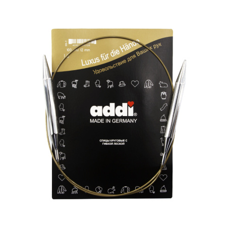 Спицы круговые, супергладкие, addiClassic №12, 100 см. Арт 105-7/12-100
