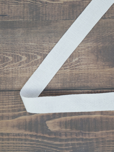 Тесьма киперная SAFISA, 20 мм, 25 м, цвет 02, белый. Арт 0270-20мм-02