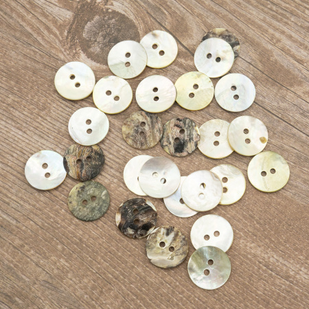 Пуговицы Sandra, размер 24, цвет Nat. Арт 38848-24-COL.Nat