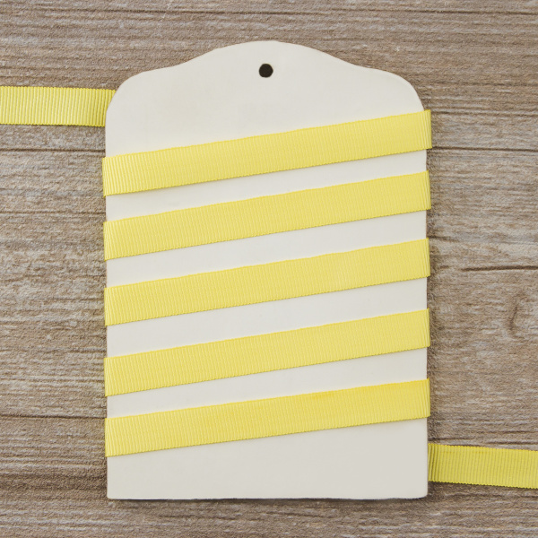 Лента репсовая SAFISA, 10 мм, 25 м, цвет 09 желтый светлый. Арт 350-10мм-09