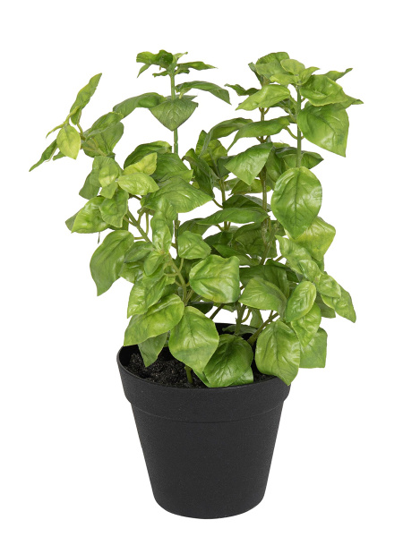 Цветок декоративный в кашпо "Базилик". Арт 106311-800