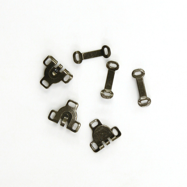 Крючок и плоская петля пришивные, 3 пары. Арт 431.XS/G002