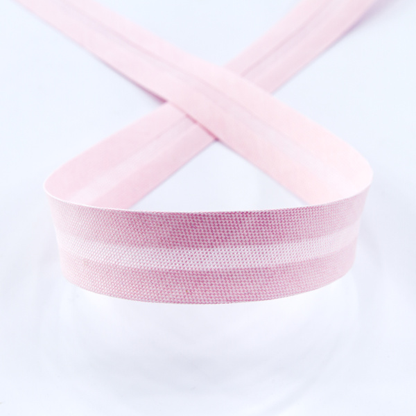 Косая бейка хлопок, 20 мм, 20 м, цвет 05, цвет розовый. Арт 6570-20мм-05