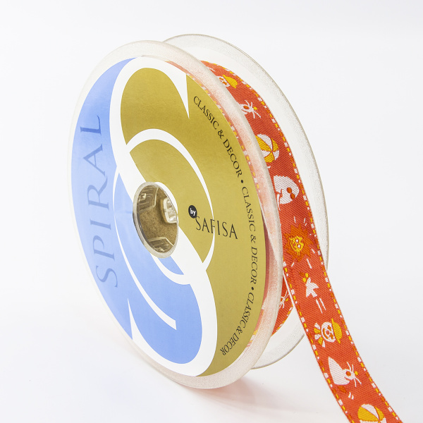 Лента жаккард SAFISA, 20 мм, 15 м, цвет 04. Арт 9108-20мм-04             