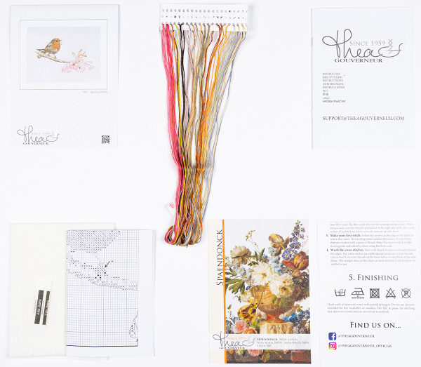 Набор для вышивания "Зарянка весной", канва Aida 16 ct. Арт 791A