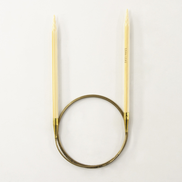 Спицы, круговые, бамбук addiNature BAMBOO №5,5, 80 см. Арт 555-7/5.5-80