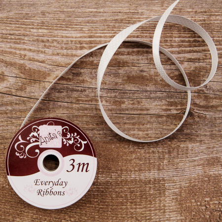 Лента в рулоне для скрап-проектов, цвет серебряный. Арт ANT378402