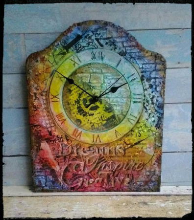 Бумага упаковочная "Часы", рисовая, 21 х 29,7 см. Арт DFSA4170