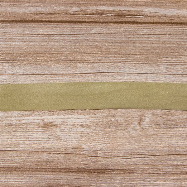 Косая бейка атласная 30 мм, 25 м, цвет 67, серо-зеленый темный. Арт 6260-30мм-67            