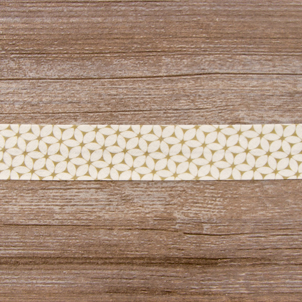 Косая бейка с рисунком SAFISA, арт.6630, 30 мм, 20 м, цвет 01. Арт 6630-30мм-01