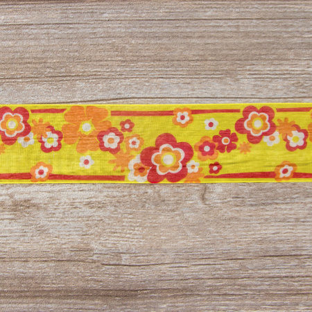 Лента органза с напечатанным рисунком SAFISA, 39 мм, 15 м, цвет 01. Арт 25254-40мм-01           