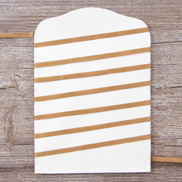 Лента для вышивания SAFISA на блистере, 4 мм, 5 м, цвет 64, коричневый. Арт P111-4мм-64             