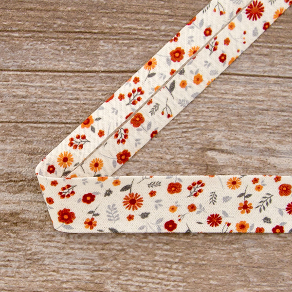 Косая бейка с рисунком SAFISA, арт.6626, 20 мм, 20 м, цвет 03. Арт 6626-20мм-03