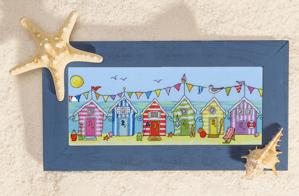 Набор для вышивания "Beach Hut Fun". Арт XJR19