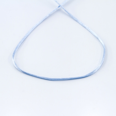 Шнур атласный SAFISA 1,5 мм, 25 м, цвет 04, светло-голубой. Арт 470-04                  