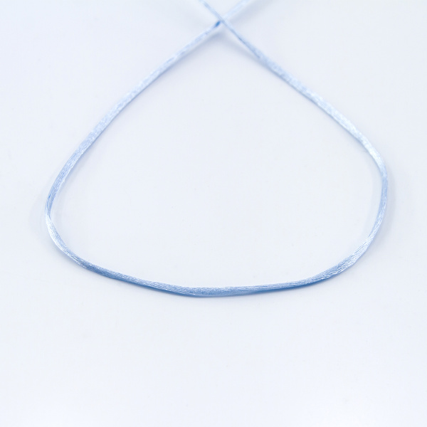 Шнур атласный SAFISA 1,5 мм, 25 м, цвет 04, светло-голубой. Арт 470-04                  