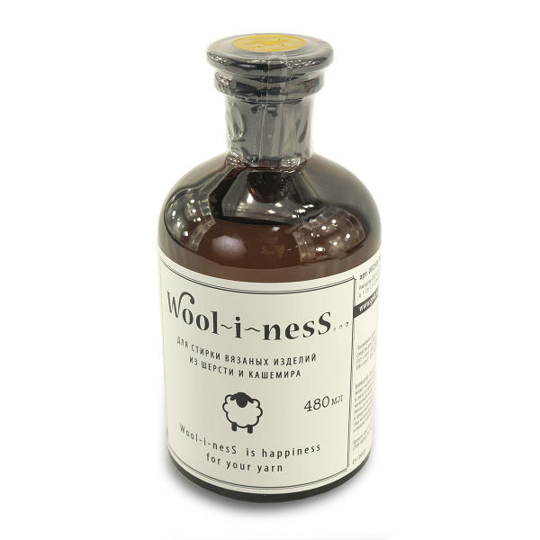 Средство "WOOl~I~NESS" для стирки изделий из шерсти и кашемира, 480 мл. Арт 002500