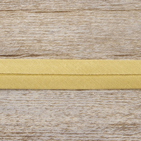 Косая бейка хлопок/полиэстер 20 мм, 25 м, цвет 18, мокко. Арт 6120-20мм-18            