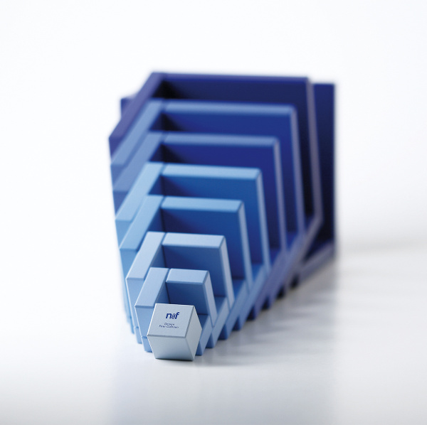 Конструктор дизайнерский NAEF CLASSIC "Cella" 6+, натуральное дерево, цвет синий, 9 деталей. Арт 9608.2