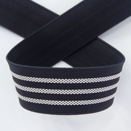 Резинка поясная с фиксацией, 32 мм, цвет серый. Арт 822782432L4006