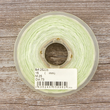 Лента органза с напечатанным рисунком SAFISA, 15 мм, 25 м, цвет 73. Арт 25255-15мм-73           