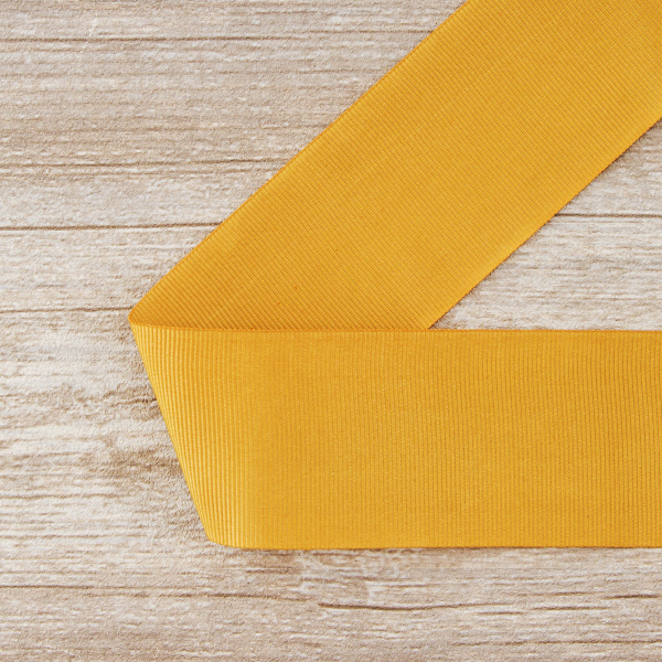 Лента репсовая SAFISA, 50 мм, 25 м, цвет 54 бежево-золотистый. Арт 350-50мм-54