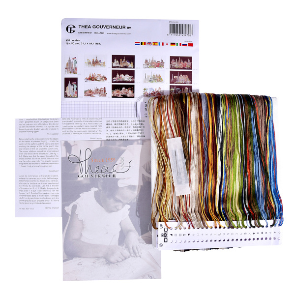 Набор для вышивания "Лондон", канва аида 18 ct. Арт 470A                    