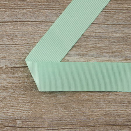 Лента репсовая SAFISA, 25 мм, 25 м, цвет 53 ментоловый. Арт 350-25мм-53