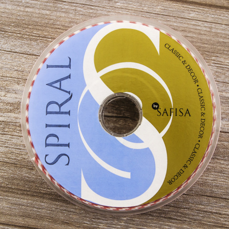 Косая бейка с рисунком SAFISA, арт.6282, 30 мм, 25 м, цвет 14. Арт 6282-30мм-14