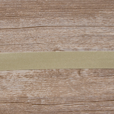 Косая бейка атласная 20 мм, 25 м, цвет 67, серо-зеленый темный. Арт 6260-20мм-67            