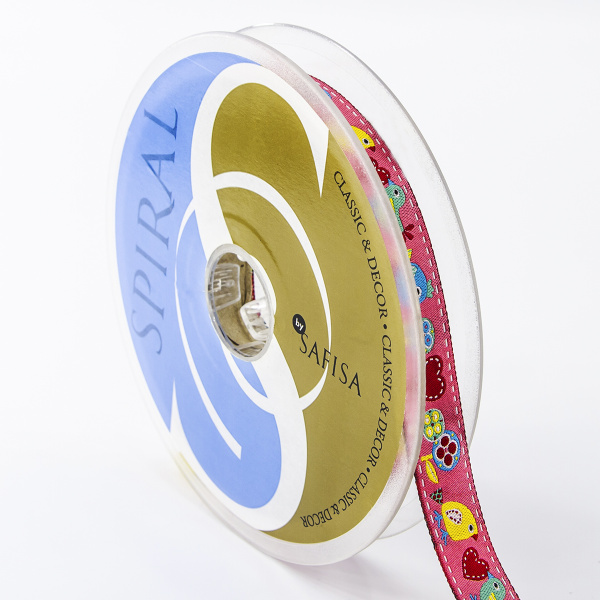 Лента жаккард SAFISA, 15 мм, 15 м, цвет 01. Арт 9184-15мм-01