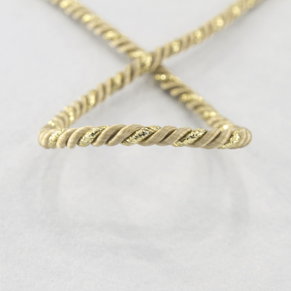 Шнур витой PEGA, бежевый, 4 мм. Арт 845211940DA722          